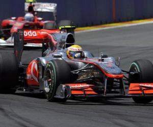 Puzzle Lewis Hamilton - McLaren - Βαλένθια 2010